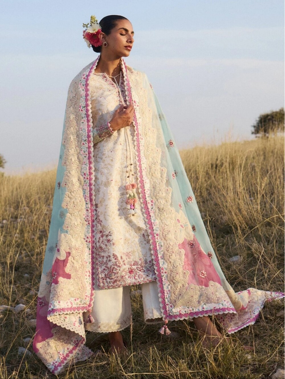 Hussain Rehar Designer Dress NWOT